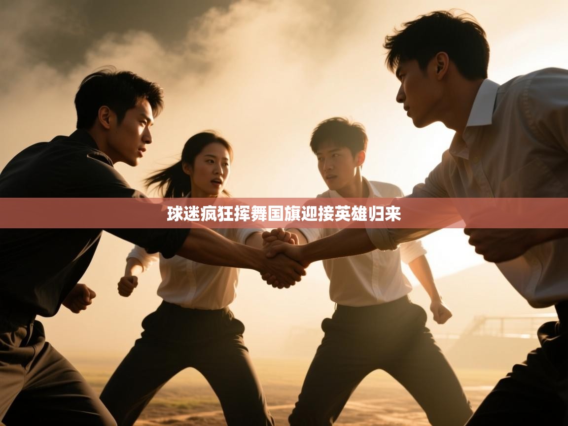 球迷疯狂挥舞国旗迎接英雄归来  第2张