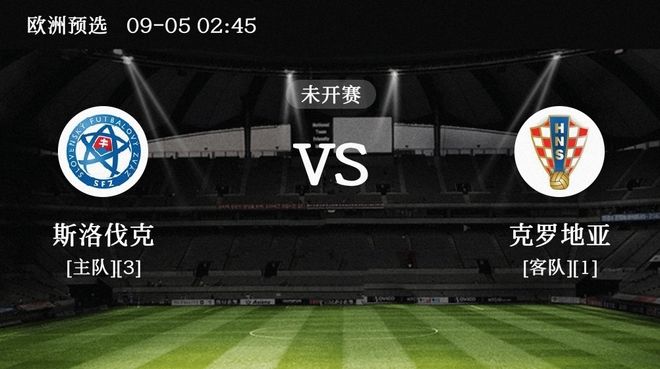 克罗地亚对阵斯洛伐克：胜者晋级败者出局